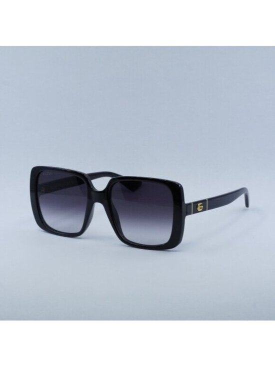 Gucci GG0632S 001 Sunglasses Black Square Frame, Grey Lenses main image 7